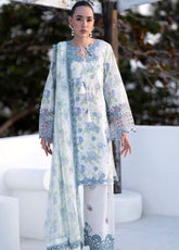 Printkari By AJR Couture Embroidered Lawn 3 Piece Unstitched Suit AJR25PL AJR-09-ISLE