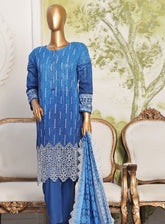 Printkari By HZ Textile Embroidered Lawn 3 Piece Stitched Suit - HZ24PED PCL-401