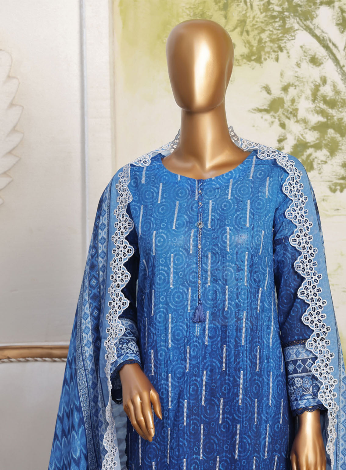 Printkari By HZ Textile Embroidered Lawn 3 Piece Stitched Suit - HZ24PED PCL-401 Printkari By HZ Textile Embroidered Lawn 3 Piece Stitched Suit - HZ24PED PCL-401