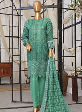 Printkari By HZ Textile Embroidered Lawn 3 Piece Stitched Suit - HZ24PED PCL-402
