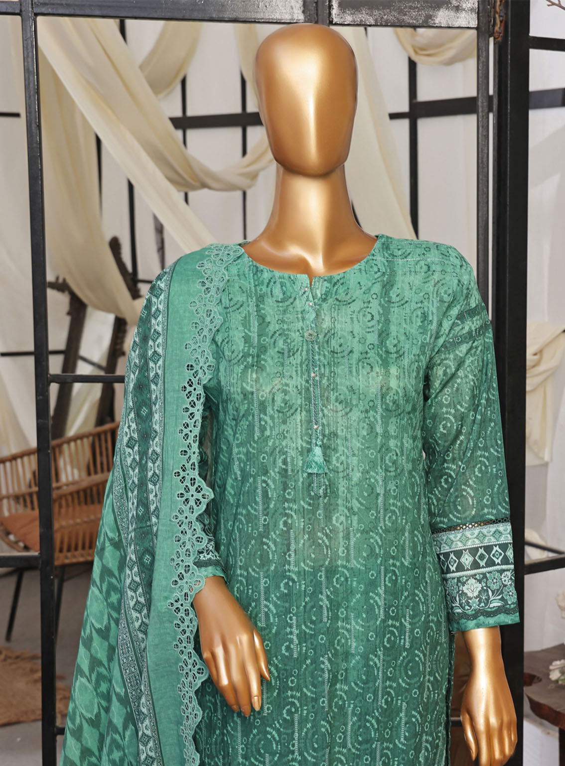 Printkari By HZ Textile Embroidered Lawn 3 Piece Stitched Suit - HZ24PED PCL-402 Printkari By HZ Textile Embroidered Lawn 3 Piece Stitched Suit - HZ24PED PCL-402