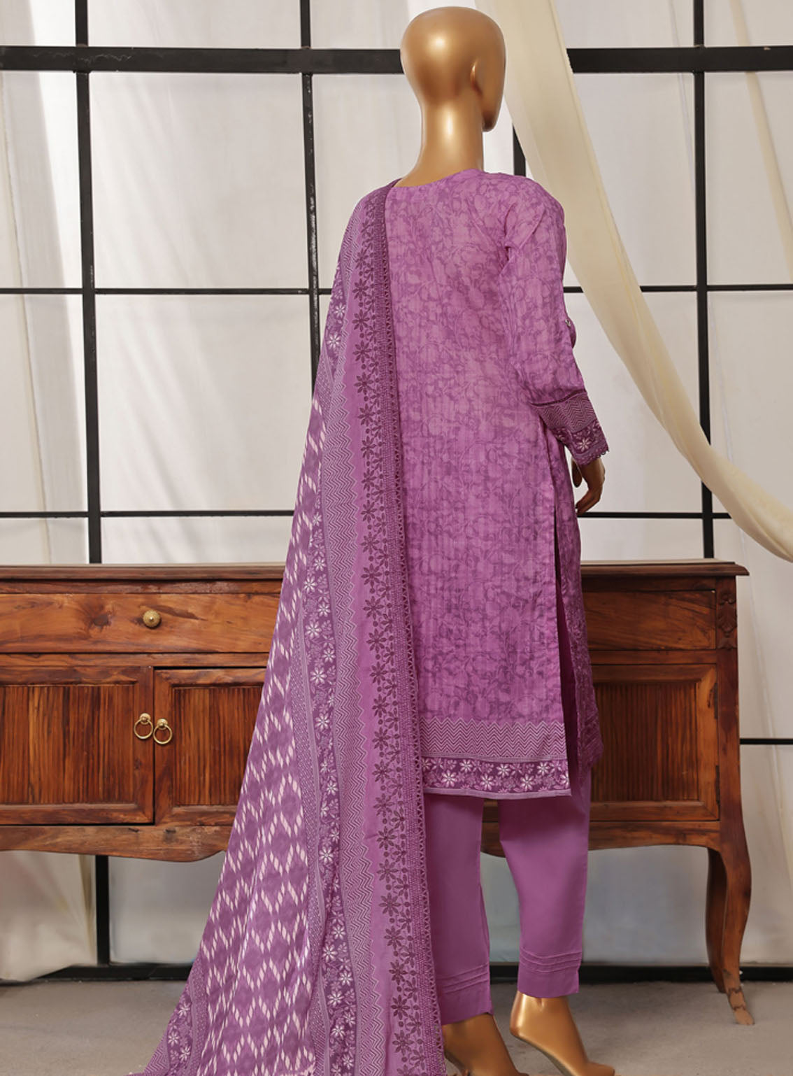 Printkari By HZ Textile Embroidered Lawn 3 Piece Stitched Suit - HZ24PED PCL-406 Printkari By HZ Textile Embroidered Lawn 3 Piece Stitched Suit - HZ24PED PCL-406