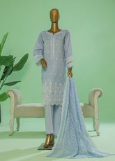 Printkari By HZ Textile Embroidered Lawn 3 Piece Stitched Suit HZ25PV3 PEC-052 LAVENDER