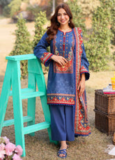 Prints By Asim Jofa Printed Lawn 3 Piece Unstitched Suit AJ25PV1 D-AJUUB-10