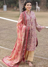 Prints By Asim Jofa Printed Lawn 3 Piece Unstitched Suit AJ25PV3 D-AJUBJ-21