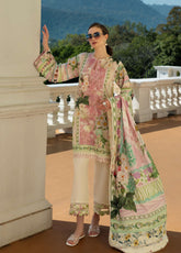 Prints By Elaf Printed Lawn 3 Piece Unstitched Suit EF25PL EPE-01A THISTLE & ROSE