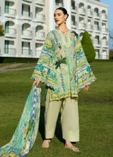 Prints By Elaf Printed Lawn 3 Piece Unstitched Suit EF25PL EPE-01B EMERALD ISLE