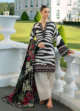 Prints By Elaf Printed Lawn 3 Piece Unstitched Suit EF25PL EPE-02A CHARLOTTE