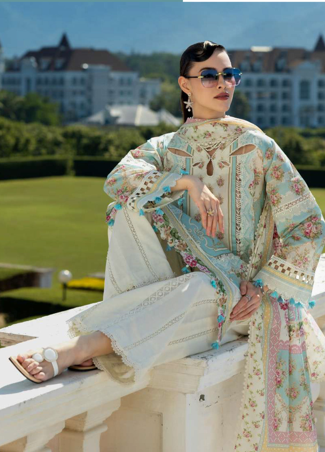 Prints By Elaf Printed Lawn 3 Piece Unstitched Suit EF25PL EPE-03B DAHLIA DREAM Prints By Elaf Printed Lawn 3 Piece Unstitched Suit EF25PL EPE-03B DAHLIA DREAM