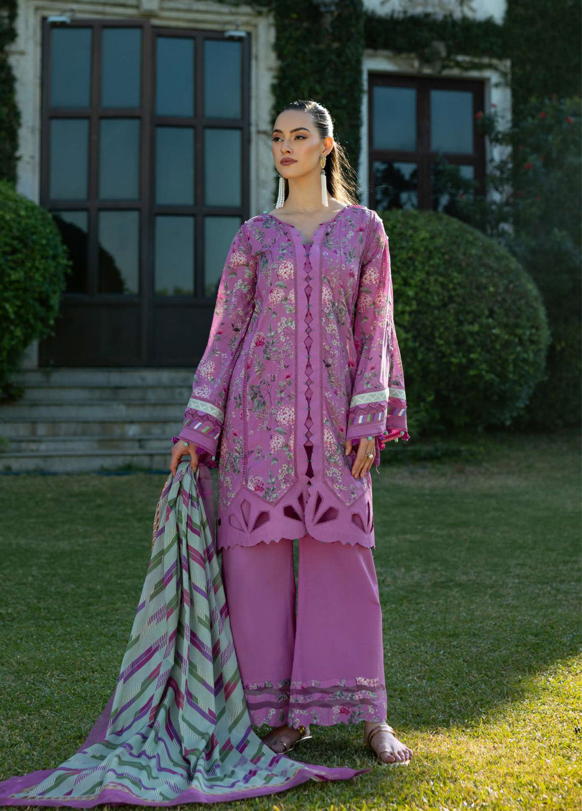Prints By Elaf Printed Lawn 3 Piece Unstitched Suit EF25PL EPE-04B FUCHSIA FANTASY Prints By Elaf Printed Lawn 3 Piece Unstitched Suit EF25PL EPE-04B FUCHSIA FANTASY