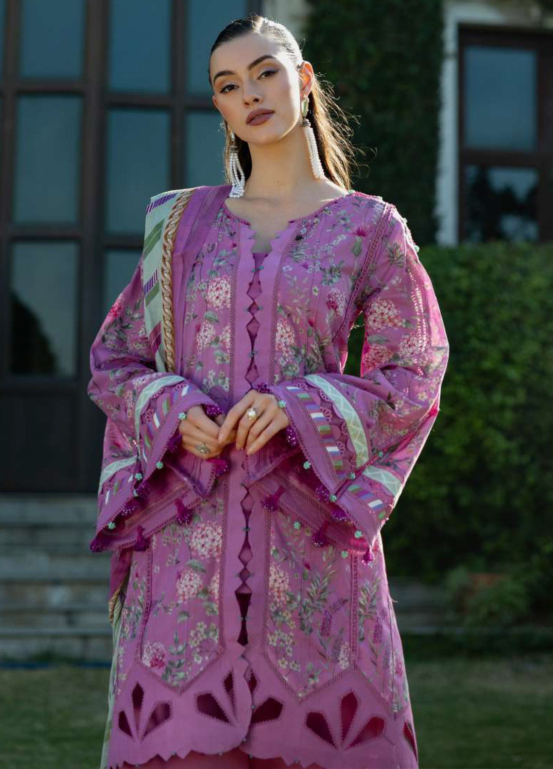 Prints By Elaf Printed Lawn 3 Piece Unstitched Suit EF25PL EPE-04B FUCHSIA FANTASY Prints By Elaf Printed Lawn 3 Piece Unstitched Suit EF25PL EPE-04B FUCHSIA FANTASY