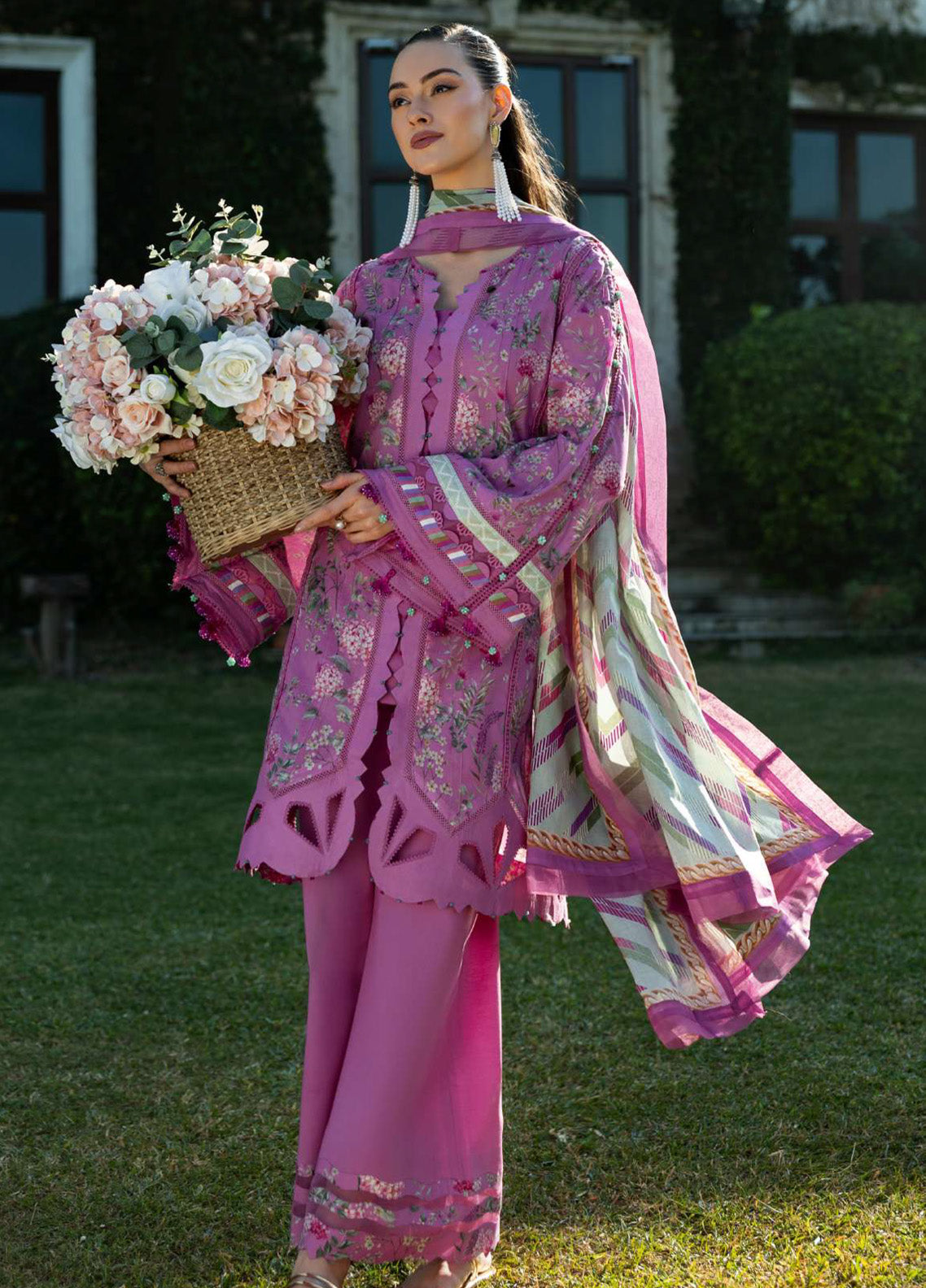 Prints By Elaf Printed Lawn 3 Piece Unstitched Suit EF25PL EPE-04B FUCHSIA FANTASY Prints By Elaf Printed Lawn 3 Piece Unstitched Suit EF25PL EPE-04B FUCHSIA FANTASY