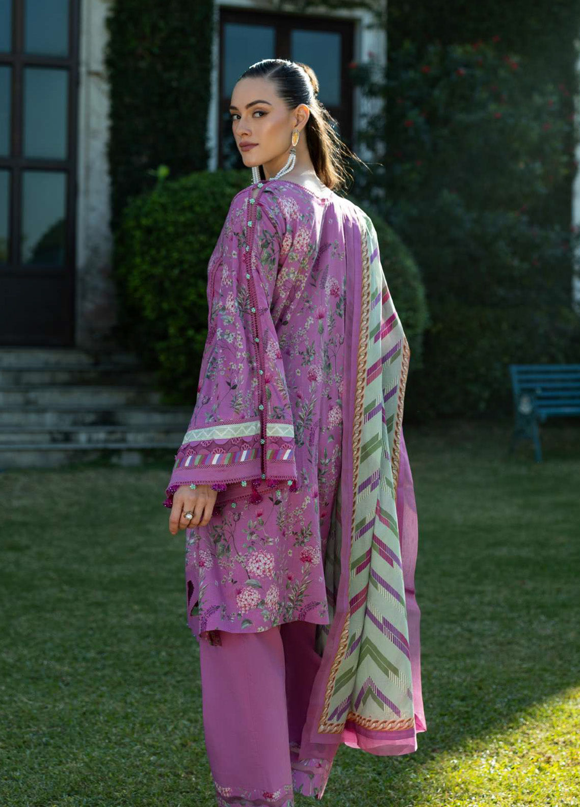Prints By Elaf Printed Lawn 3 Piece Unstitched Suit EF25PL EPE-04B FUCHSIA FANTASY Prints By Elaf Printed Lawn 3 Piece Unstitched Suit EF25PL EPE-04B FUCHSIA FANTASY