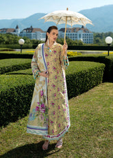 Prints By Elaf Printed Lawn 3 Piece Unstitched Suit EF25PL EPE-05B ZEN FLORA