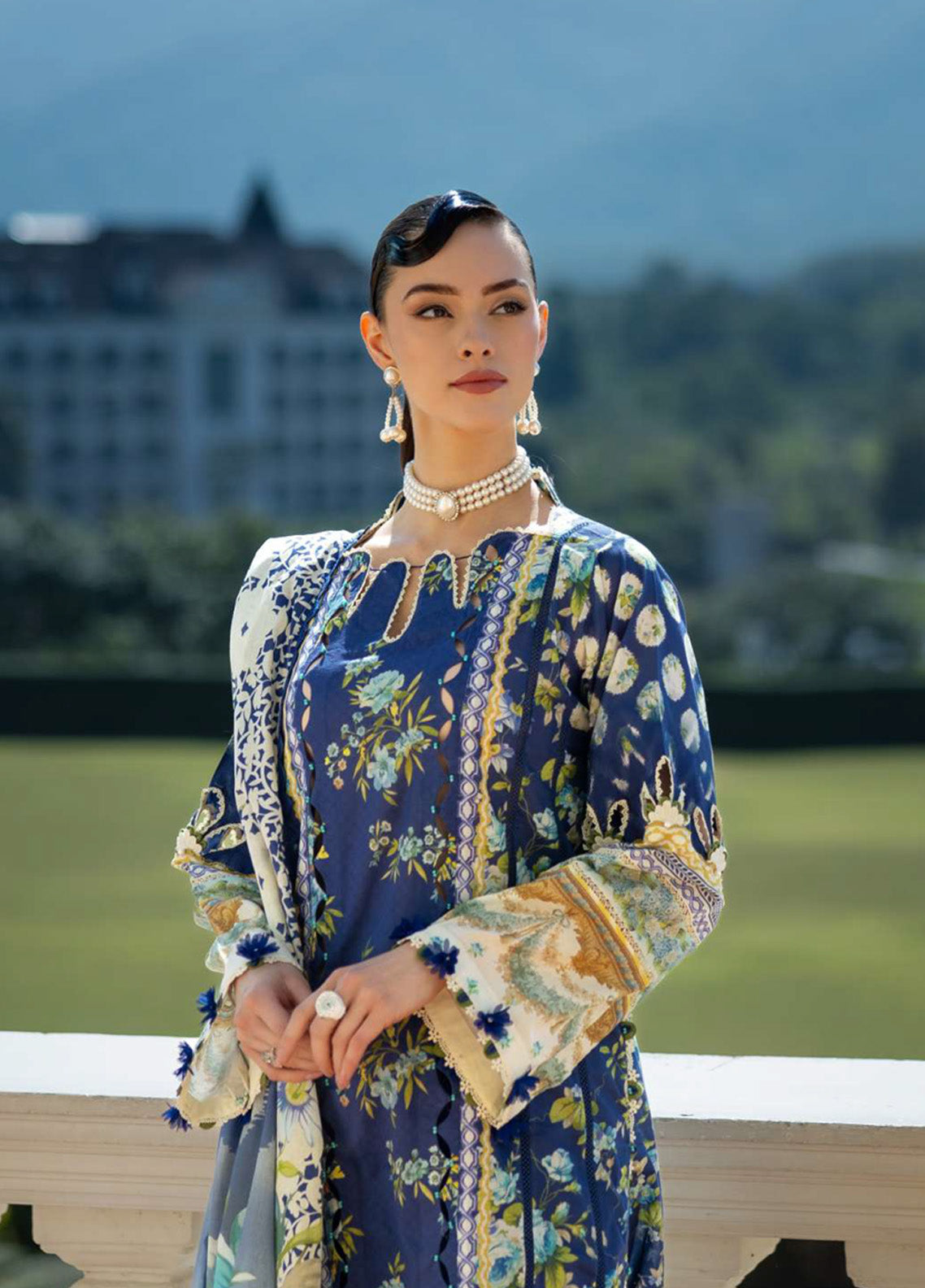Prints By Elaf Printed Lawn 3 Piece Unstitched Suit EF25PL EPE-06B OCEAN'S EMBRACE Prints By Elaf Printed Lawn 3 Piece Unstitched Suit EF25PL EPE-06B OCEAN'S EMBRACE