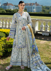 Prints By Elaf Printed Lawn 3 Piece Unstitched Suit EF25PL EPE-07B ELIZABETH