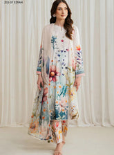 Prints By Zarif Printed Georgette Silk 3 Piece Unstitched Suit ZF24P ZGS-07 EZRAH