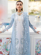Qalamkar Chikankari Lawn 3 Piece Unstitched Suit QLM25CE CS-01 TASHA
