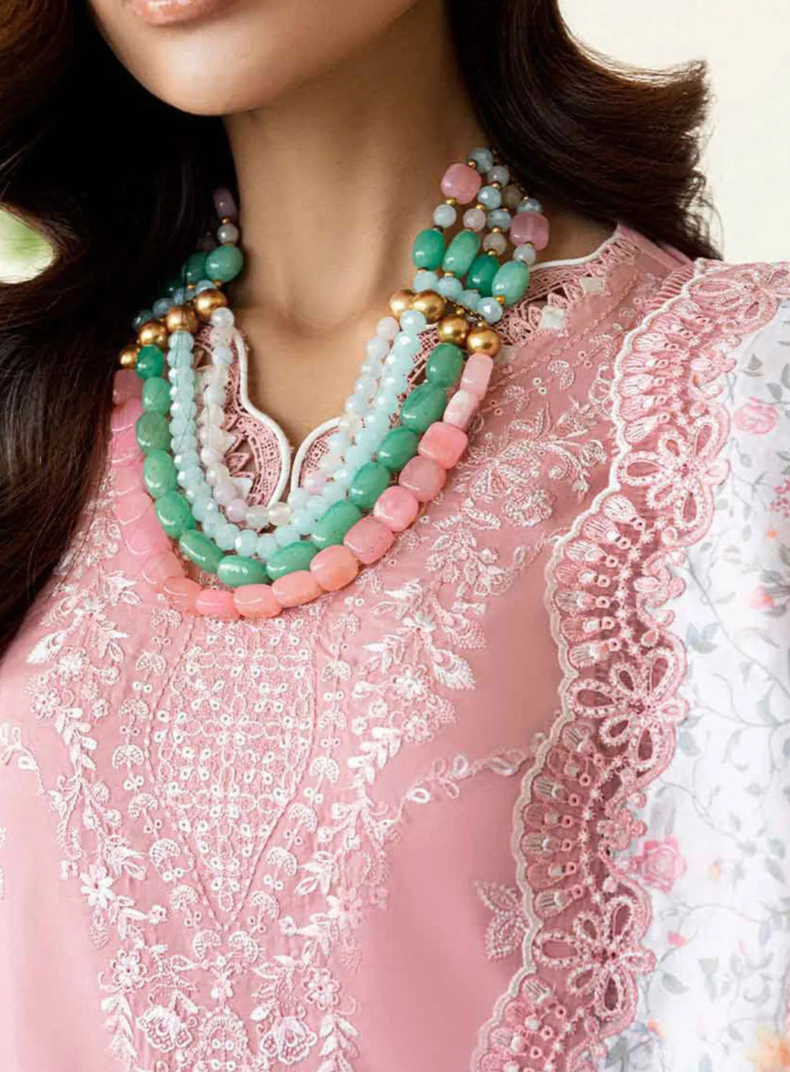 Qalamkar Chikankari Lawn 3 Piece Unstitched Suit QLM25CE CS-05 RUVINA Qalamkar Chikankari Lawn 3 Piece Unstitched Suit QLM25CE CS-05 RUVINA