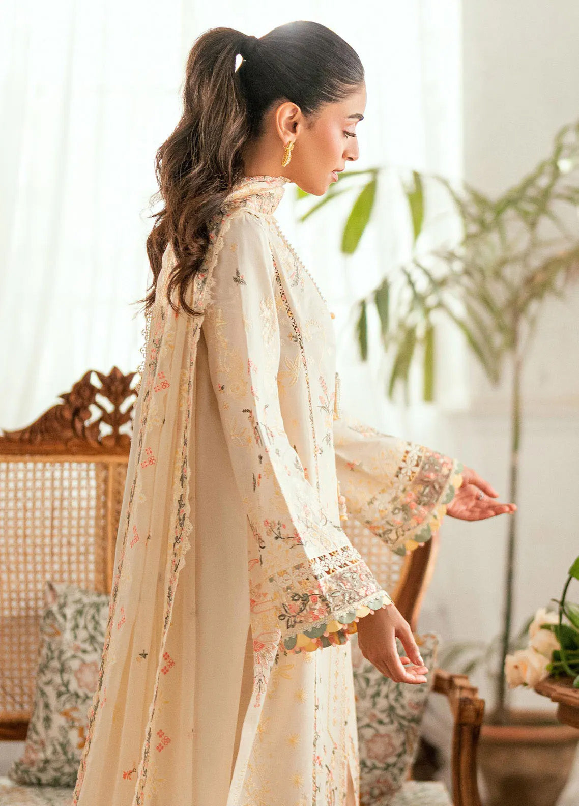 Qalamkar Embroidered Lawn 3 Piece Unstitched Suit QLM25LL SB-01 RINA Qalamkar Embroidered Lawn 3 Piece Unstitched Suit QLM25LL SB-01 RINA