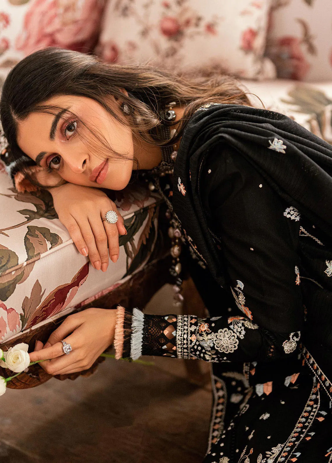 Qalamkar Embroidered Lawn 3 Piece Unstitched Suit QLM25LL SB-03 MISHA Qalamkar Embroidered Lawn 3 Piece Unstitched Suit QLM25LL SB-03 MISHA