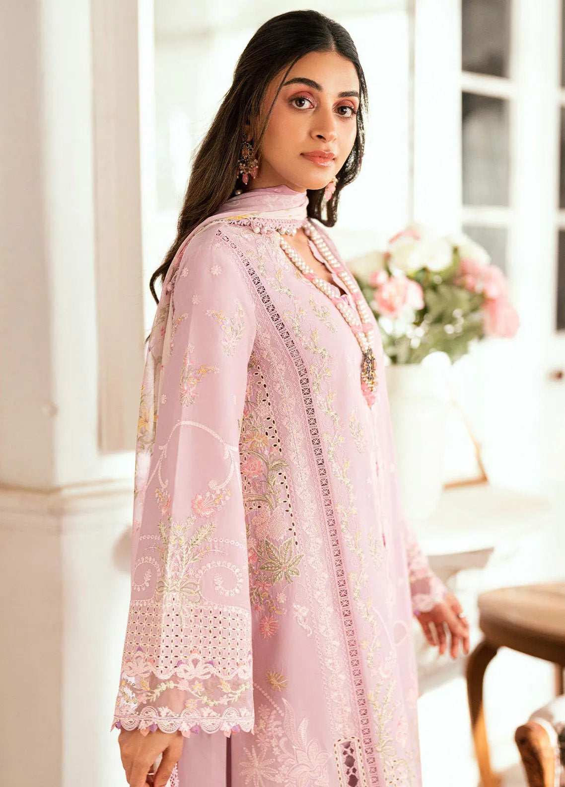 Qalamkar Embroidered Lawn 3 Piece Unstitched Suit QLM25LL SB-06 KOMAL Qalamkar Embroidered Lawn 3 Piece Unstitched Suit QLM25LL SB-06 KOMAL