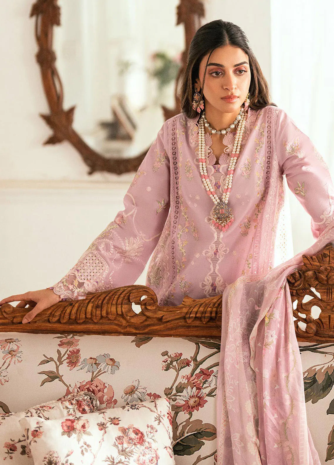 Qalamkar Embroidered Lawn 3 Piece Unstitched Suit QLM25LL SB-06 KOMAL Qalamkar Embroidered Lawn 3 Piece Unstitched Suit QLM25LL SB-06 KOMAL