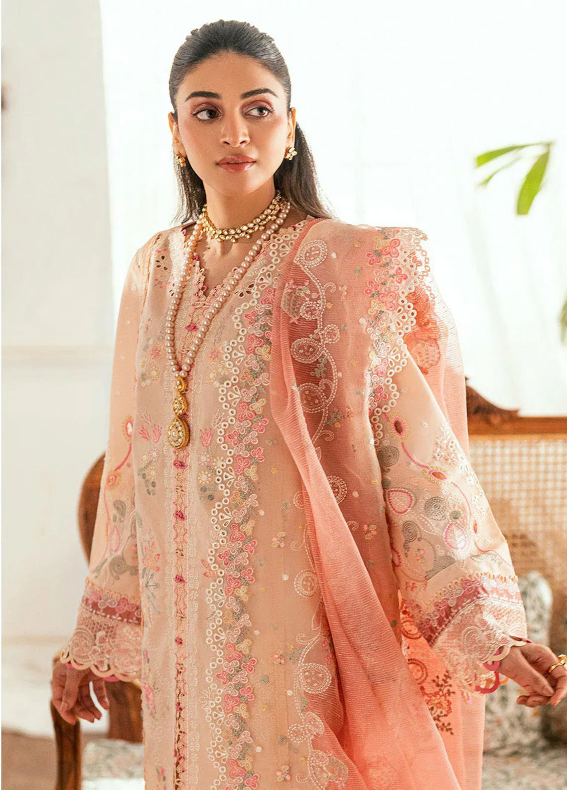 Qalamkar Embroidered Lawn 3 Piece Unstitched Suit QLM25LL SB-07 ZOYA Qalamkar Embroidered Lawn 3 Piece Unstitched Suit QLM25LL SB-07 ZOYA