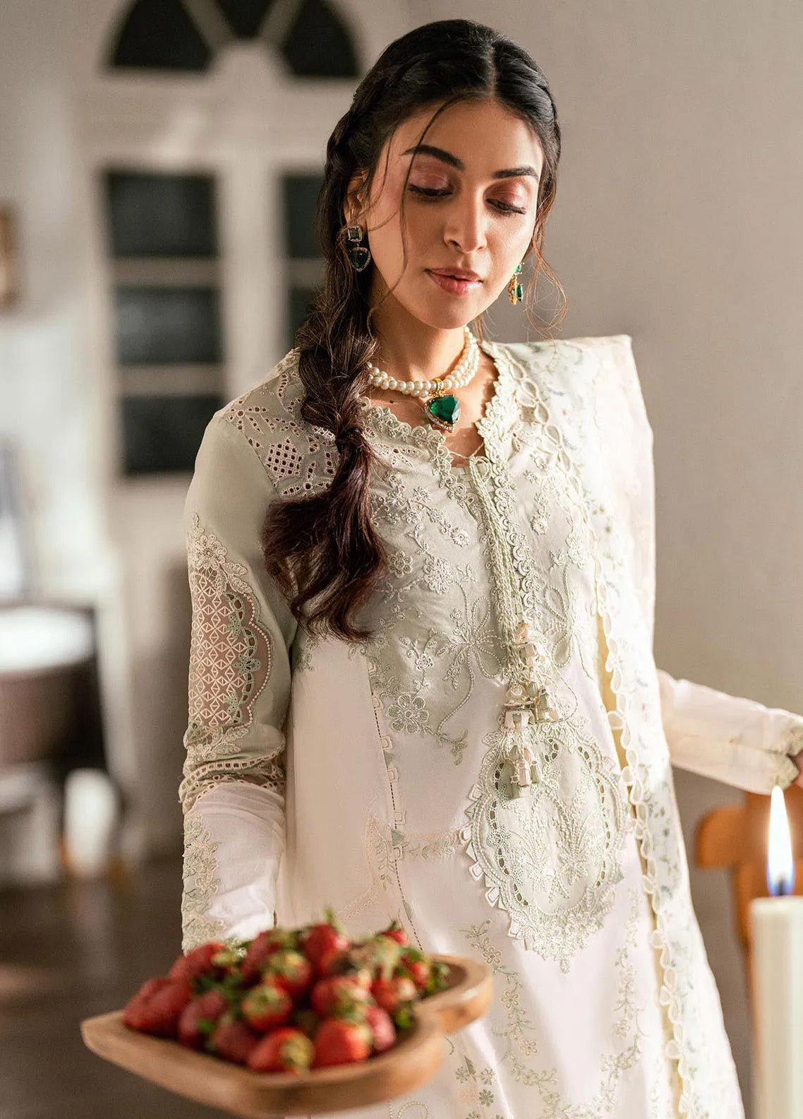 Qalamkar Embroidered Lawn 3 Piece Unstitched Suit QLM25LL SB-10 NADIA Qalamkar Embroidered Lawn 3 Piece Unstitched Suit QLM25LL SB-10 NADIA