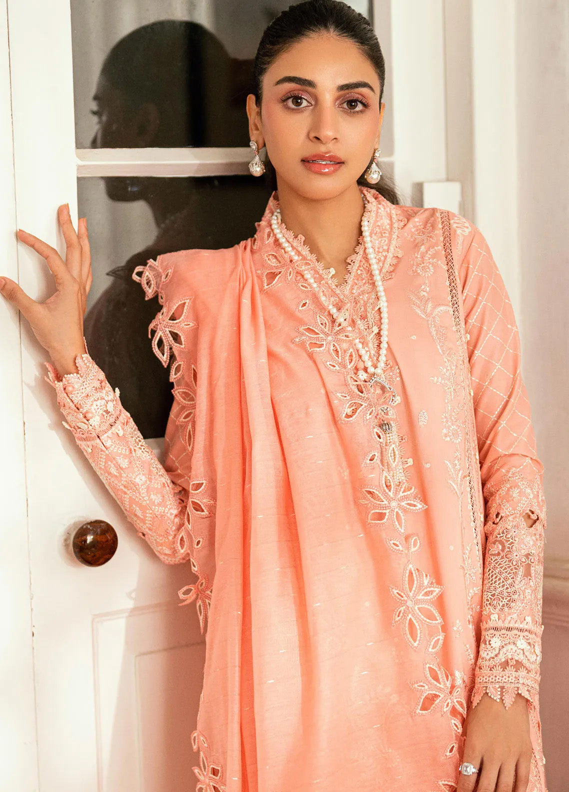 Qalamkar Embroidered Lawn 3 Piece Unstitched Suit QLM25LL SB-12 JAFA Qalamkar Embroidered Lawn 3 Piece Unstitched Suit QLM25LL SB-12 JAFA