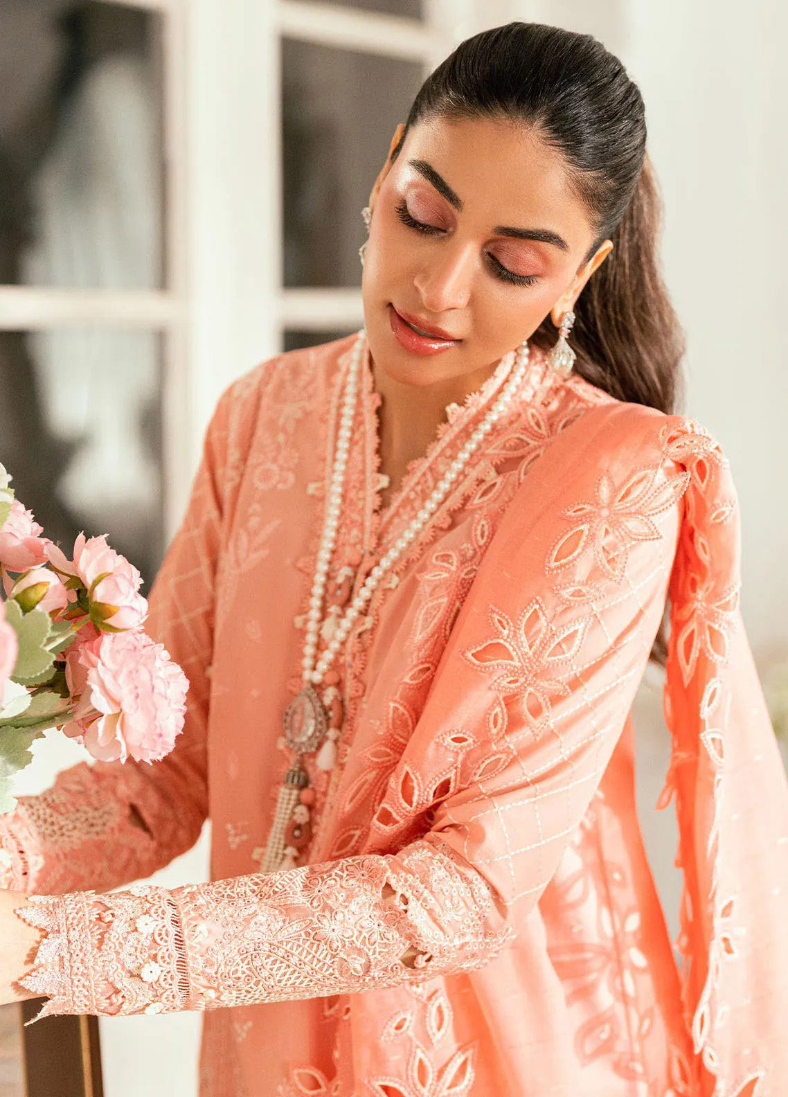 Qalamkar Embroidered Lawn 3 Piece Unstitched Suit QLM25LL SB-12 JAFA Qalamkar Embroidered Lawn 3 Piece Unstitched Suit QLM25LL SB-12 JAFA