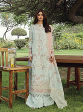 Qalamkar Festive Embroidered Lawn 3 Piece Unstitched Suit QLM24F PS-01 ALIZAY