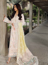Qalamkar Festive Embroidered Lawn 3 Piece Unstitched Suit QLM24F PS-03 IRSA