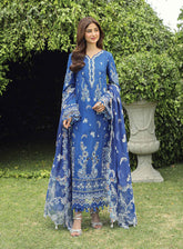 Qalamkar Festive Embroidered Lawn 3 Piece Unstitched Suit QLM24F PS-08 FARHEEN