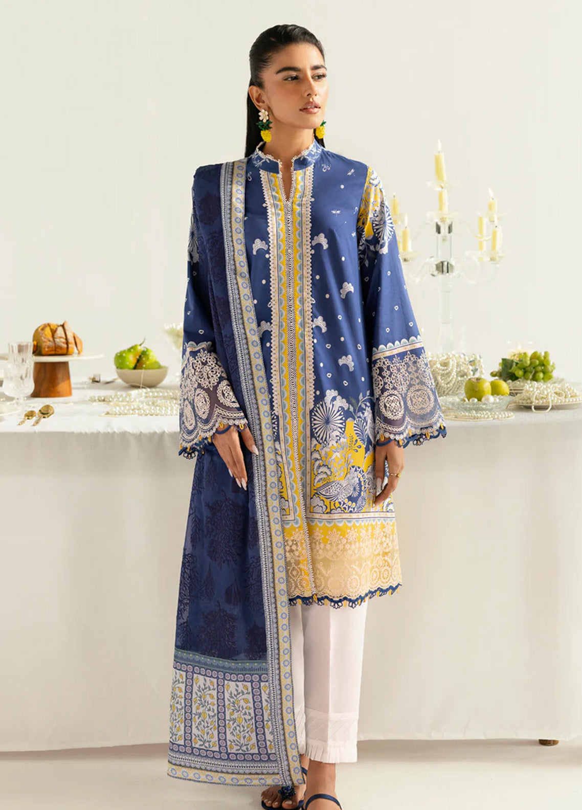 Qalamkar Q Prints Embroidered Lawn 3 Piece Unstitched Suit QLM24QP D-PQ-02 HINA Qalamkar Q Prints Embroidered Lawn 3 Piece Unstitched Suit QLM24QP D-PQ-02 HINA