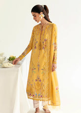 Qalamkar Q Prints Embroidered Lawn 3 Piece Unstitched Suit QLM24QP D-PQ-03 MEHR