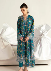 Qalamkar Q Prints Embroidered Lawn 3 Piece Unstitched Suit QLM24QP D-PQ-10 FAHA
