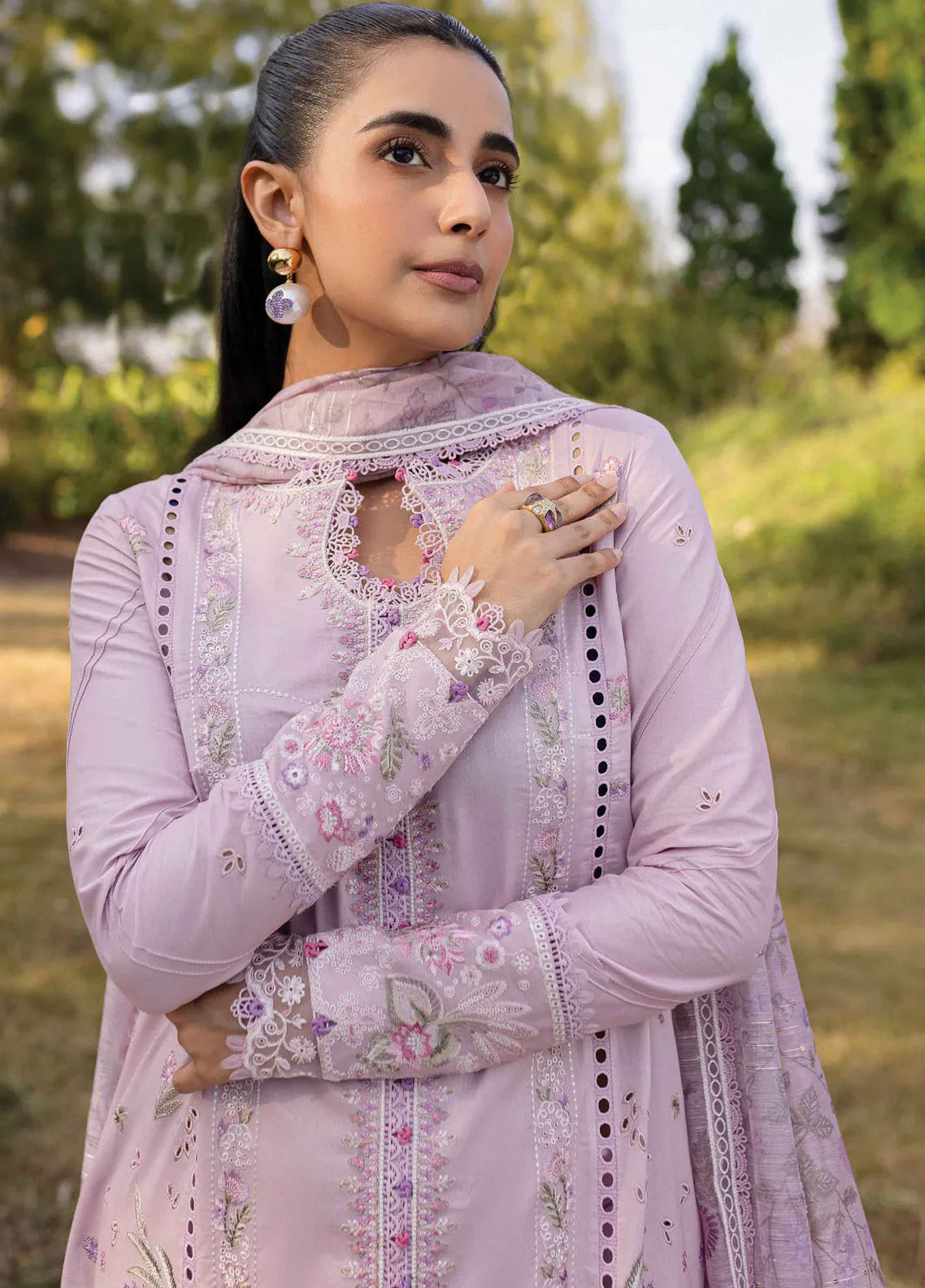 Qline By Qalamkar Embroidered Lawn 3 Piece Unstitched Suit QLM24QL D-QM-05 CECILIA Qline By Qalamkar Embroidered Lawn 3 Piece Unstitched Suit QLM24QL D-QM-05 CECILIA