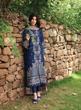 Qlinekari By Qalamkar Embroidered Linen 3 Piece Unstitched Suit QLM24QL LM-06 CADHLA