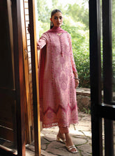 Qlinekari By Qalamkar Embroidered Linen 3 Piece Unstitched Suit QLM24QL LM-12 KEIRA