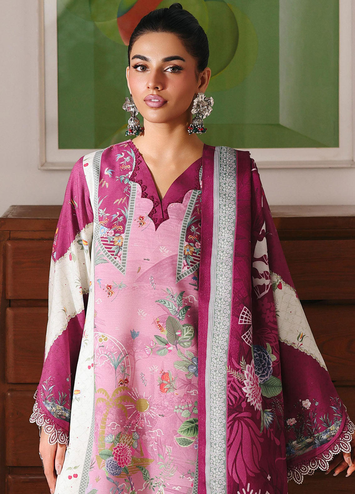 QPrints By Qalamkar Embroidered Jacquard Weaved 3 Piece Unstitched Suit QLM25QP D-QW-10B KENNA QPrints By Qalamkar Embroidered Jacquard Weaved 3 Piece Unstitched Suit QLM25QP D-QW-10B KENNA