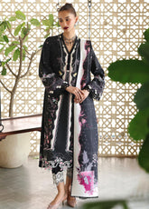 QPrints By Qalamkar Embroidered Jacquard Weaved 3 Piece Unstitched Suit QLM25QP D-QW-1A TYANA