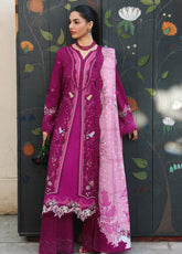 QPrints By Qalamkar Embroidered Jacquard Weaved 3 Piece Unstitched Suit QLM25QP D-QW-1B JORIS