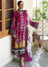 QPrints By Qalamkar Embroidered Jacquard Weaved 3 Piece Unstitched Suit QLM25QP D-QW-4B LACEY