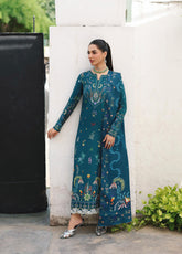 QPrints By Qalamkar Embroidered Jacquard Weaved 3 Piece Unstitched Suit QLM25QP D-QW-5B AMIEL