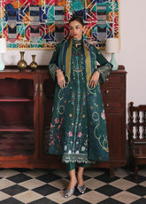 QPrints By Qalamkar Embroidered Jacquard Weaved 3 Piece Unstitched Suit QLM25QP D-QW-6A KARLA