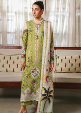 QPrints By Qalamkar Embroidered Jacquard Weaved 3 Piece Unstitched Suit QLM25QP D-QW-7B TAHLIA