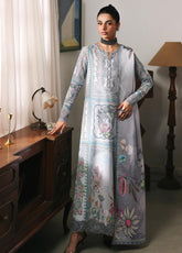 QPrints By Qalamkar Embroidered Jacquard Weaved 3 Piece Unstitched Suit QLM25QP D-QW-8A MARLA