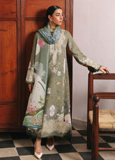 QPrints By Qalamkar Embroidered Jacquard Weaved 3 Piece Unstitched Suit QLM25QP D-QW-9A KHANZA