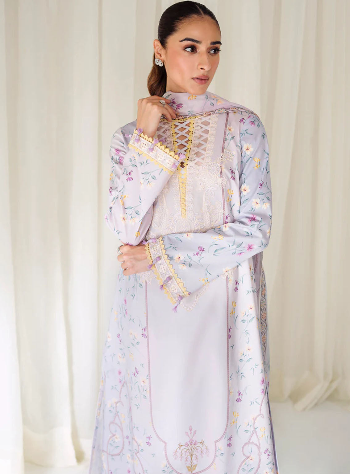 Qprints By Qalamkar Embroidered Lawn 3 Piece Unstitched Suit QLM24QP AR-06 ORANE Qprints By Qalamkar Embroidered Lawn 3 Piece Unstitched Suit QLM24QP AR-06 ORANE